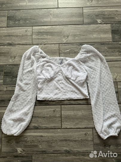 Топ блузка женская летняя белая