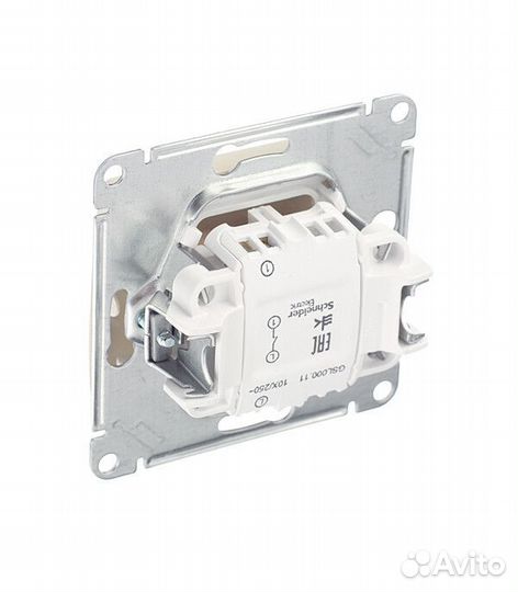 Выключатель Systeme Electric Glossa одноклавишный встраиваемый бежевый (GSL000211)