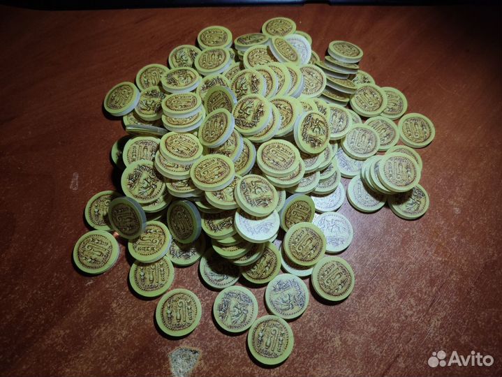 Монеты для настольных игр 160шт акрил
