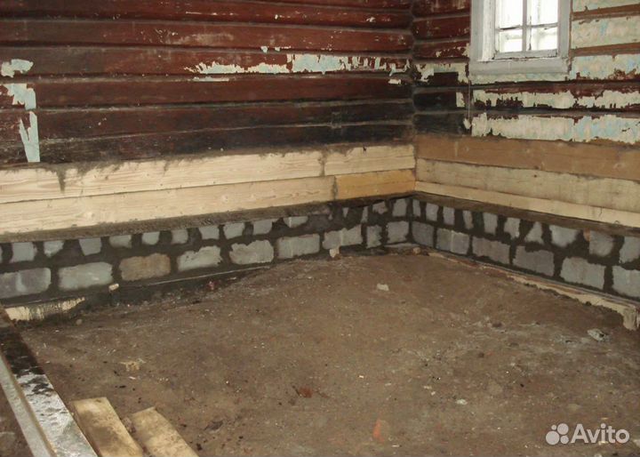 Подъём домов,замена венцов