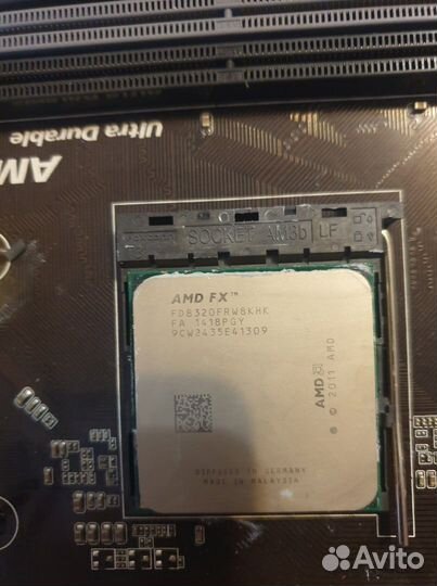 Материнская плата AM3+ gigabyte ga-970a-ds3p +проц