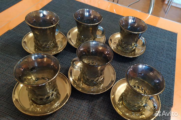Кофейный сервиз,перламутровый. СССР