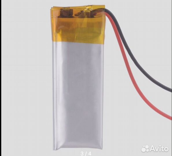 Li-polymer батарея 200mah 3.7V 601230