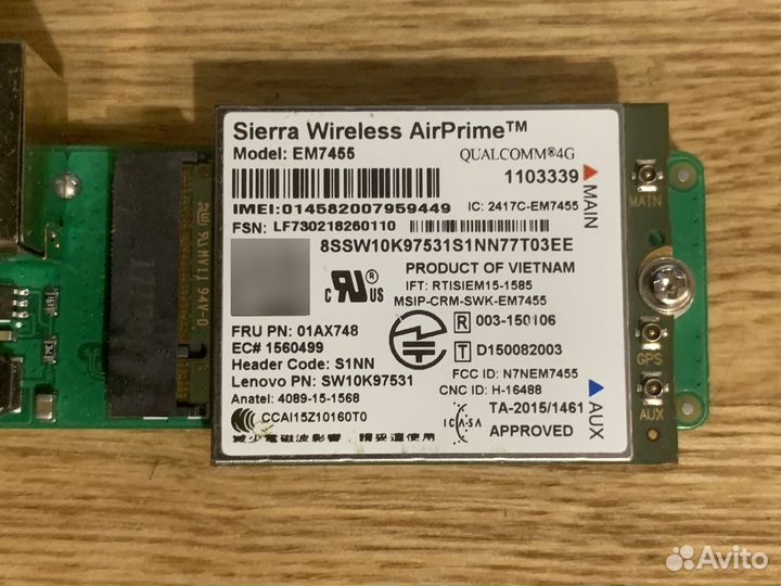 4G модем Sierra EM7455 с USB удлинителем Vertell