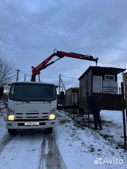 Бортовой грузовик Isuzu NPR75L-M с КМУ FASSI, 2015