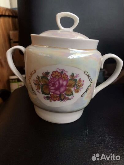 Сахарница, чайник + кружечка