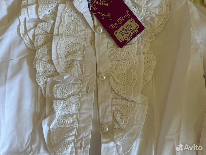 Школьная форма блузка 122, 128, 134, 146, 154