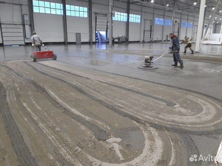 Бетонные полы с топпингом