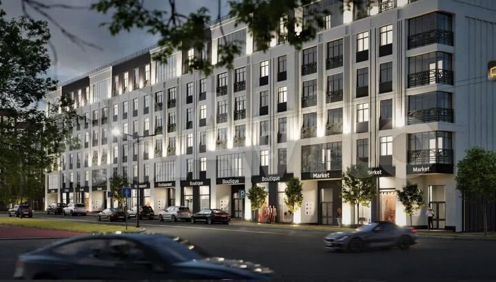 2-к. квартира, 96,5 м², 6/6 эт.