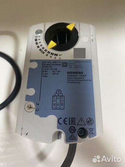 Привод воздушной заслонки siemens