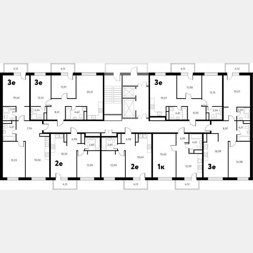 2-к. квартира, 72,7 м², 11/17 эт.