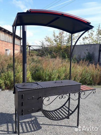 Мангал с крышей
