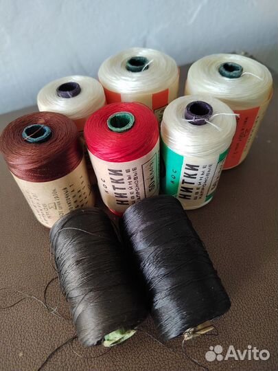 Нитки суровые капроновые в 3 сложения