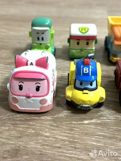 Машинки Робокар Поли металлические