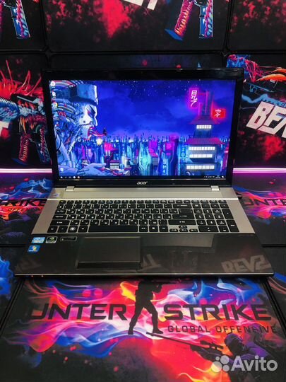 Игровой Acer 17,3 i5 4gb видео 12gb озу SSD+HDD