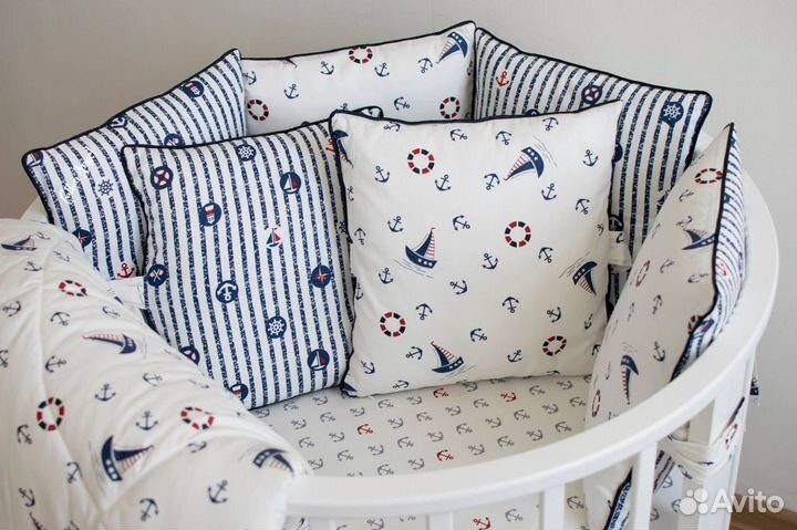 Продам кроватку-трансформер круг-овал