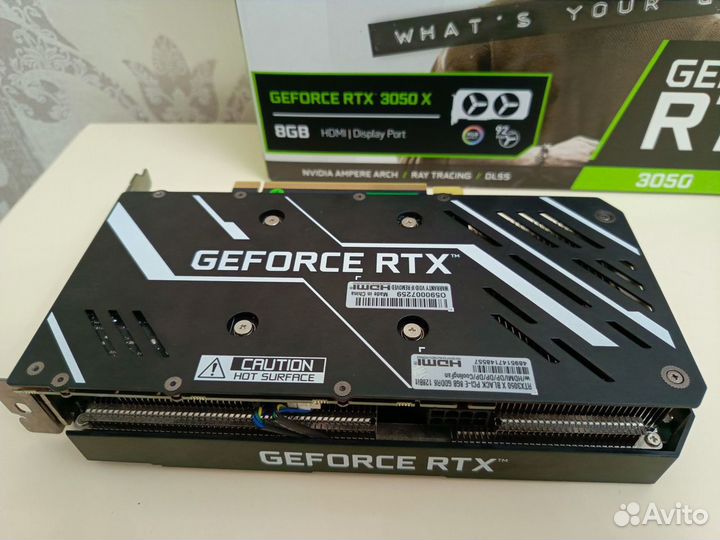 Игровая Видеокарта с RGB rtx 3050 8gb gddr6