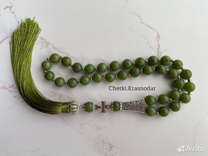 Четки из камня Нефрит