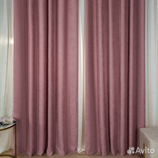 Комплект Шторы и Тюль Эдем Античная роза+Вуаль