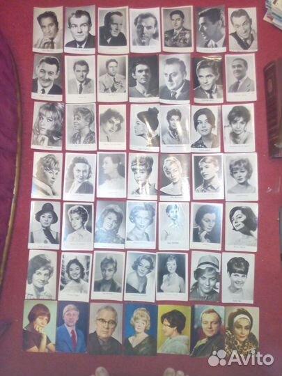 Открытки артисты и кадры из фильмов. Все вместе