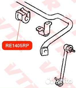 Полиуретановая втулка стабилизатора передней подве