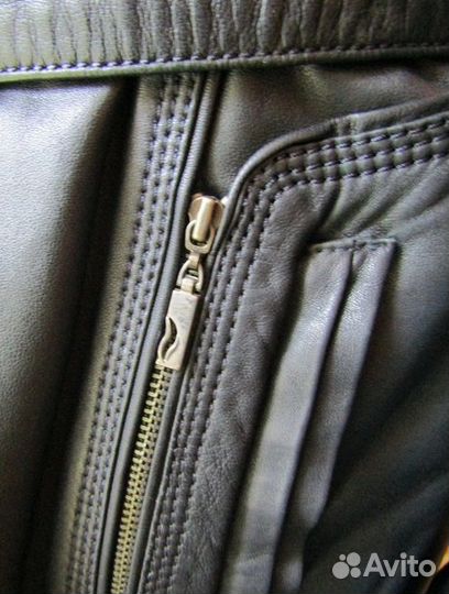 Кожаный плащ женский 48 50