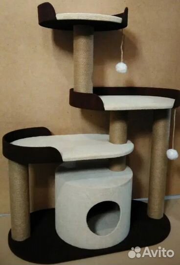 Изготовление домиков с когтеточками для кошек