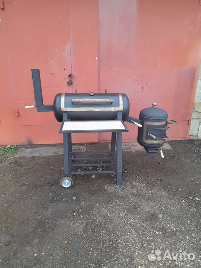Мангал коптильня смокер гриль на дачу