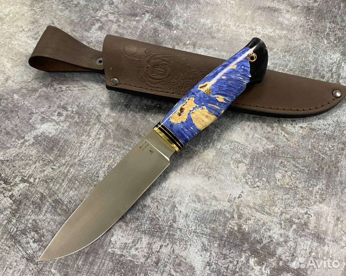 Нож Ладья, Bohler N690, карельская берёза