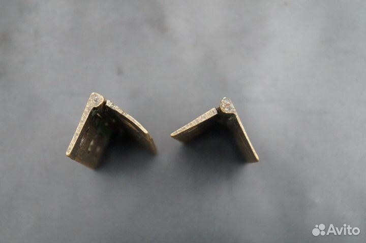 Старинные мебельные петли. Латунь. (9-к2-2)