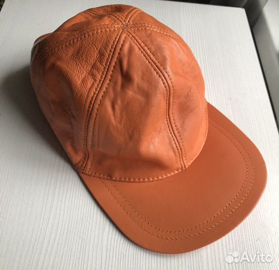 Бейсболка кожа