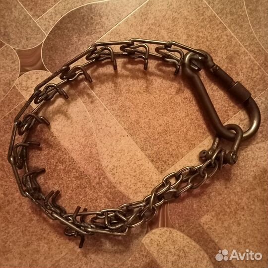 Строгий ошейник с карабином для больших собак