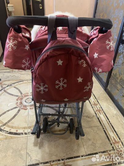 Детские санки коляска