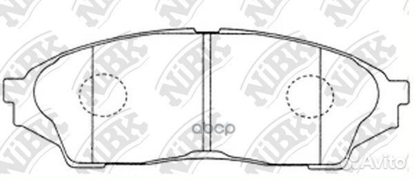 Колодки тормозные дисковые передние NiBK PN1434