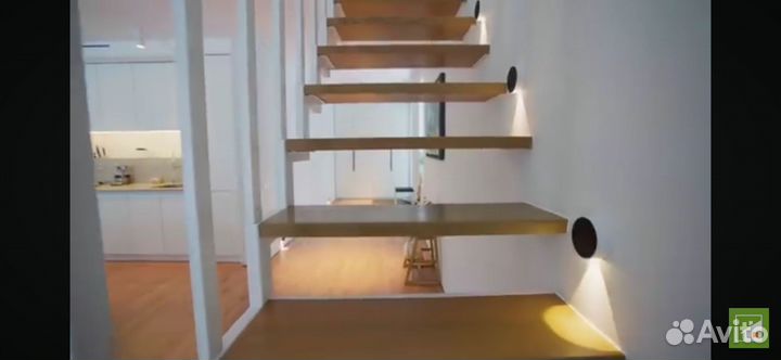 Лестница на металлокаркасе