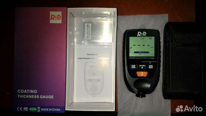 Толщиномер GM998, Новый