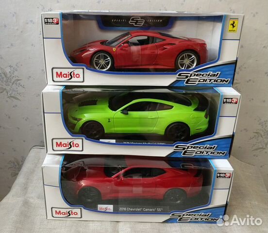 Maisto модели Ferrari Ford Chevrolet 1:18 (новые)