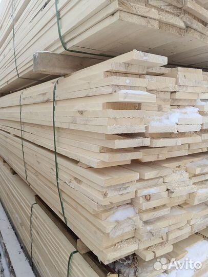 Доска обрезная 25х150х5000 осина