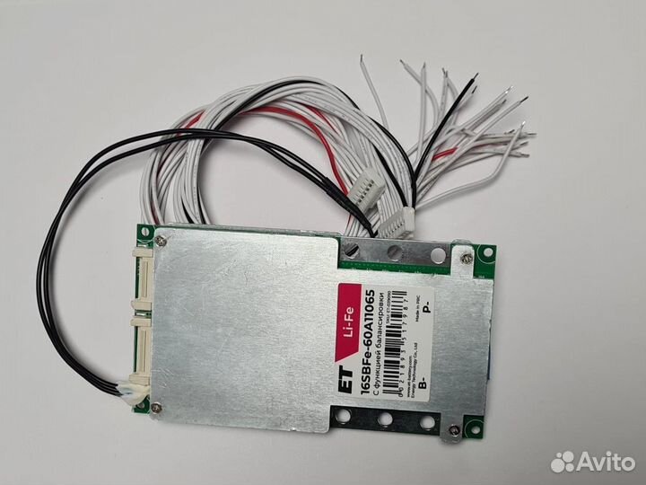 Плата контроля ET 16SBFe-60A11065 BMS 16S 48V 60A