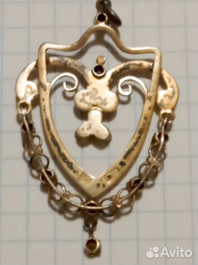 Серебряный кулон 875 пробы