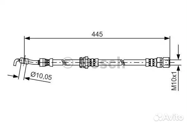 1987481386 Тормозной шланг