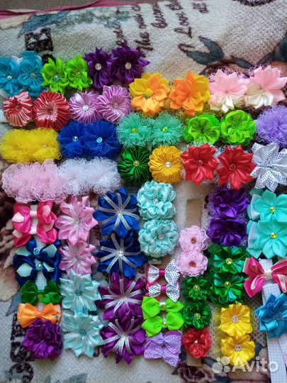 Бантики ручной работы 30 пар