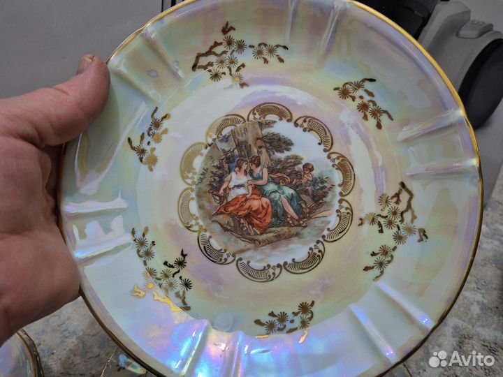 Блюдо овальное большое, круглое