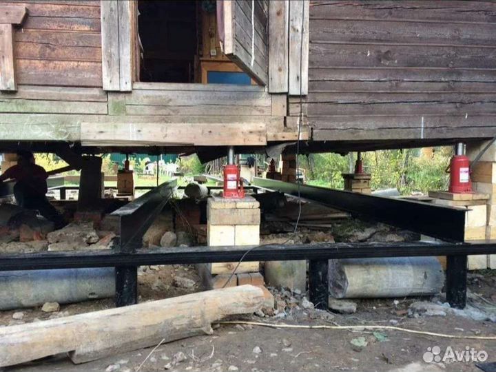 Ремонт кровли и подъём домов