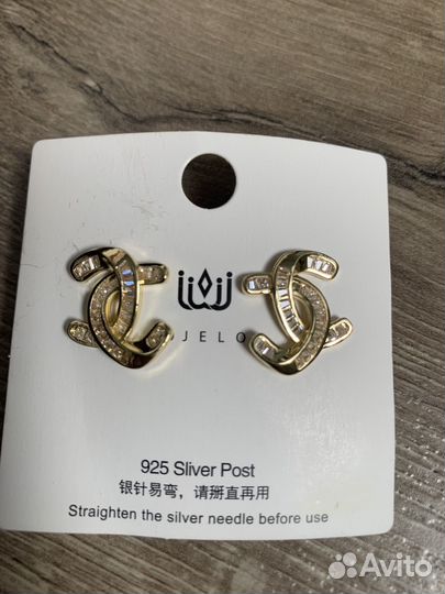 Серьги в стиле chanel