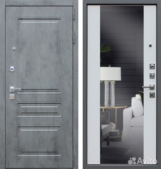 Входная дверь Лира с зеркалом