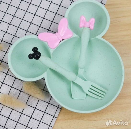 Набор детской посуды Микки-маус