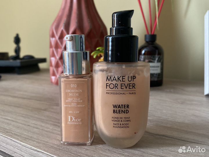 Тональное Dior, Make Up For Ever, Sisley тени