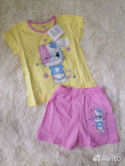 Новая одежда пакетом для девочки, 98