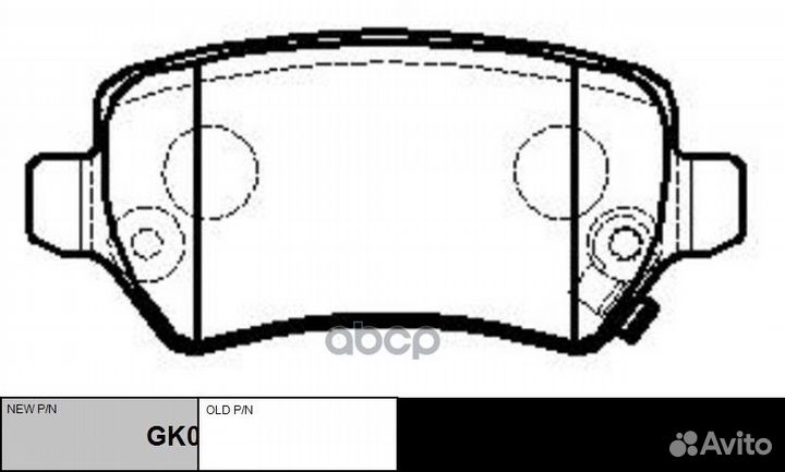 Колодки тормозные Opel Astra G; Kia Venga задни